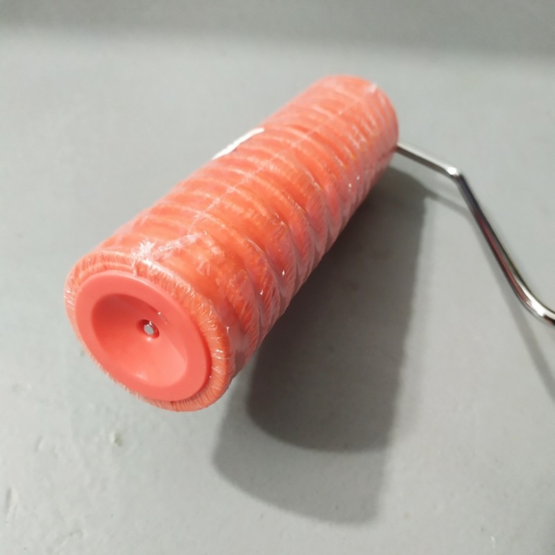 7 Paint Roller Portable Grain Pattern Paint Rubber Roller Wall Decoration Tool