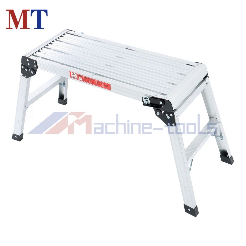 High Quality Aluminum Step Stool Folding Work Platform 330lb Drywall Ladder