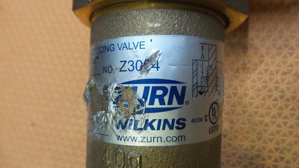 Zurn Wilkins Z3004SS 2.5" Pressure Reducing Fire Sprinkler Control Valve 2-1/2