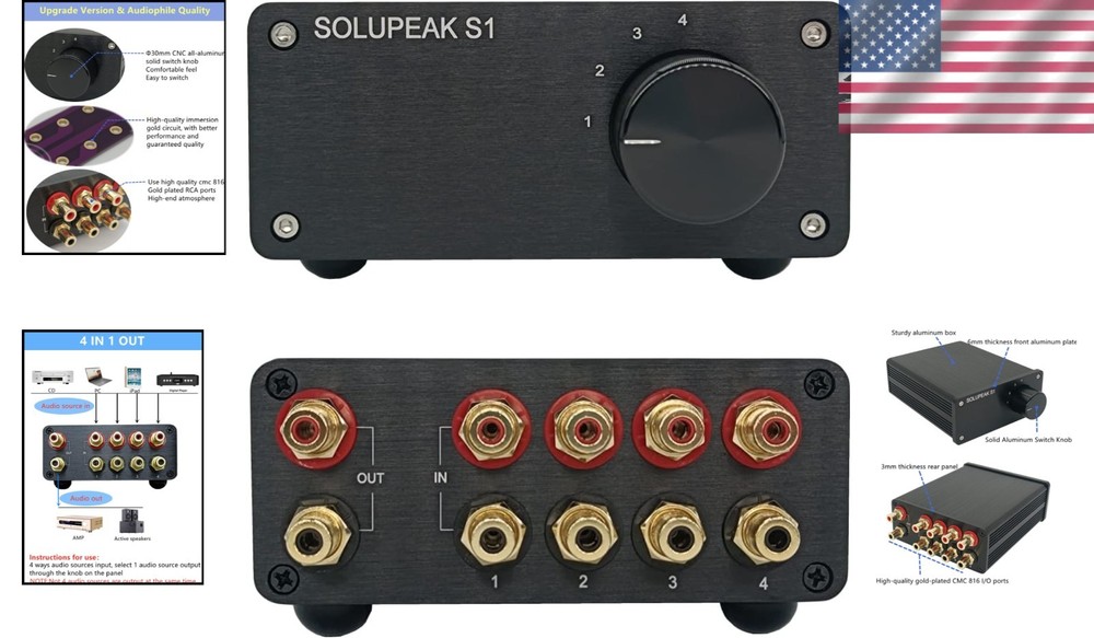 High-Fidelity Audio Selector Box