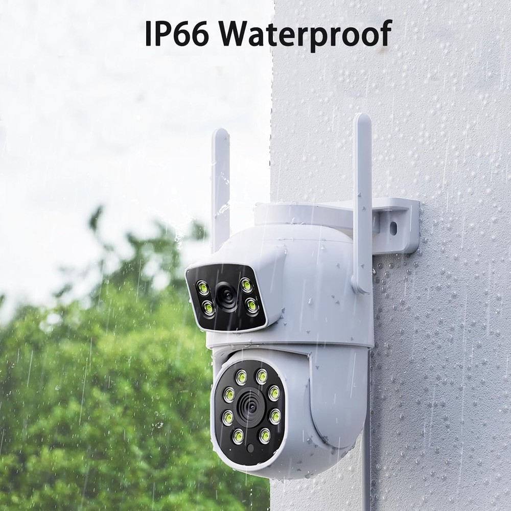 4MP Dual Lens Home Security Camera System Wireless, Security Cameras Wireless...