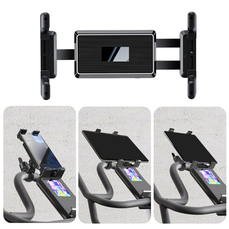 Tablet Mount Rack Bracket For Exercise Machine Phone Tablets 360 Degree Rotating