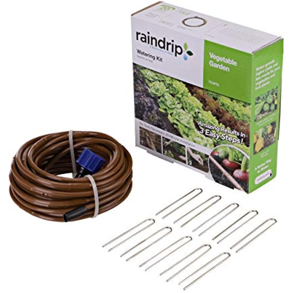 Rain Drip R567DT Drip Watering Vegetable Garden Kit