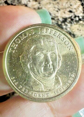 2007D Thomas Jefferson uncirculated Presidential Dollar (MS) See Pic's