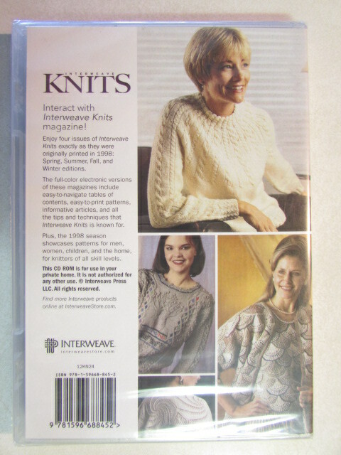 INTERWEAVE KNITS 1998 COLLECTION CD ROM FOUR PATTERNS: SPRING SUMMER FALL WINTER