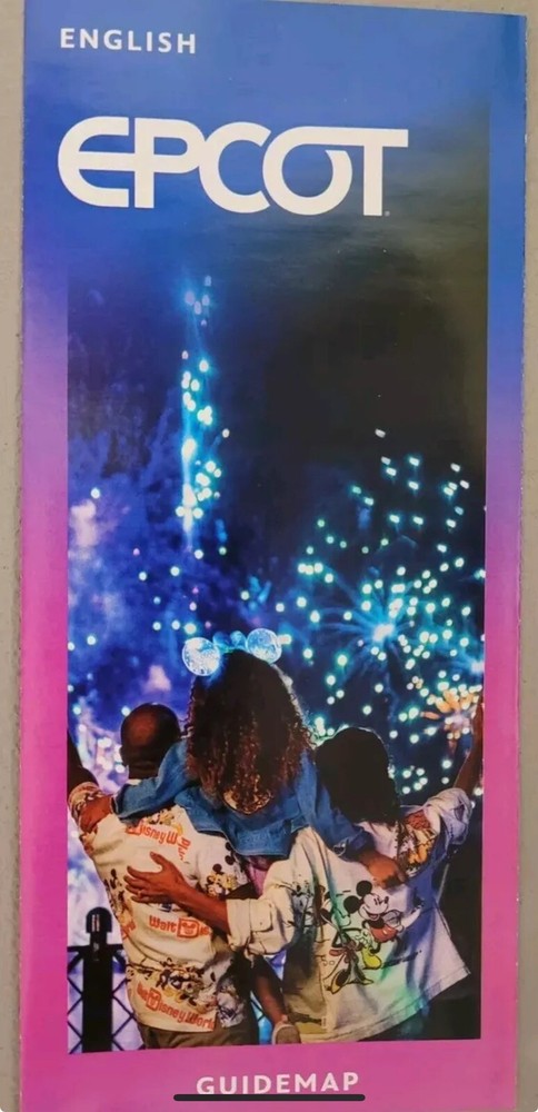 2024 Epcot Map Disney World Guide Map Brochure NEWEST AVAILABLE 061724