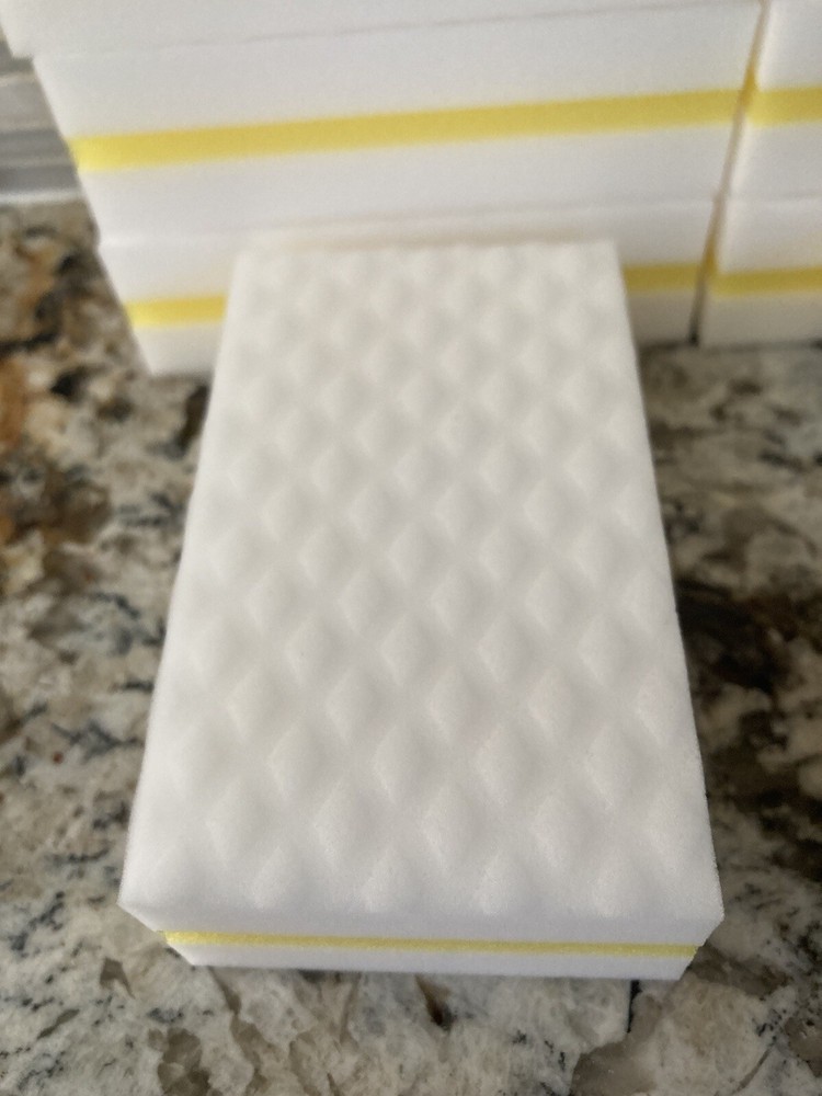 20 PACK YELLOW Magic Melamine Sandwich Sponge Eraser Heavy Duty Extra Durable