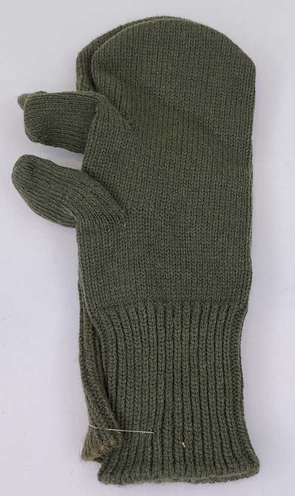 Military Issue Trigger Finger Mitten Insert - Wool Blend - OD Green Medium