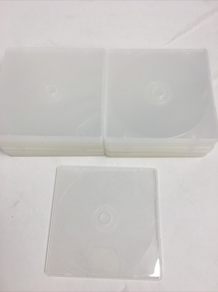 USDISC PP Poly Cases 5mm Plastic Wrap, Single 1 Disc (Clear) - 26 Pack