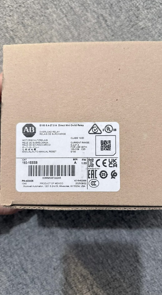 1pcs New AB Thermal Relay 193-1EEEB =193-ED1EB Alternative compatibility