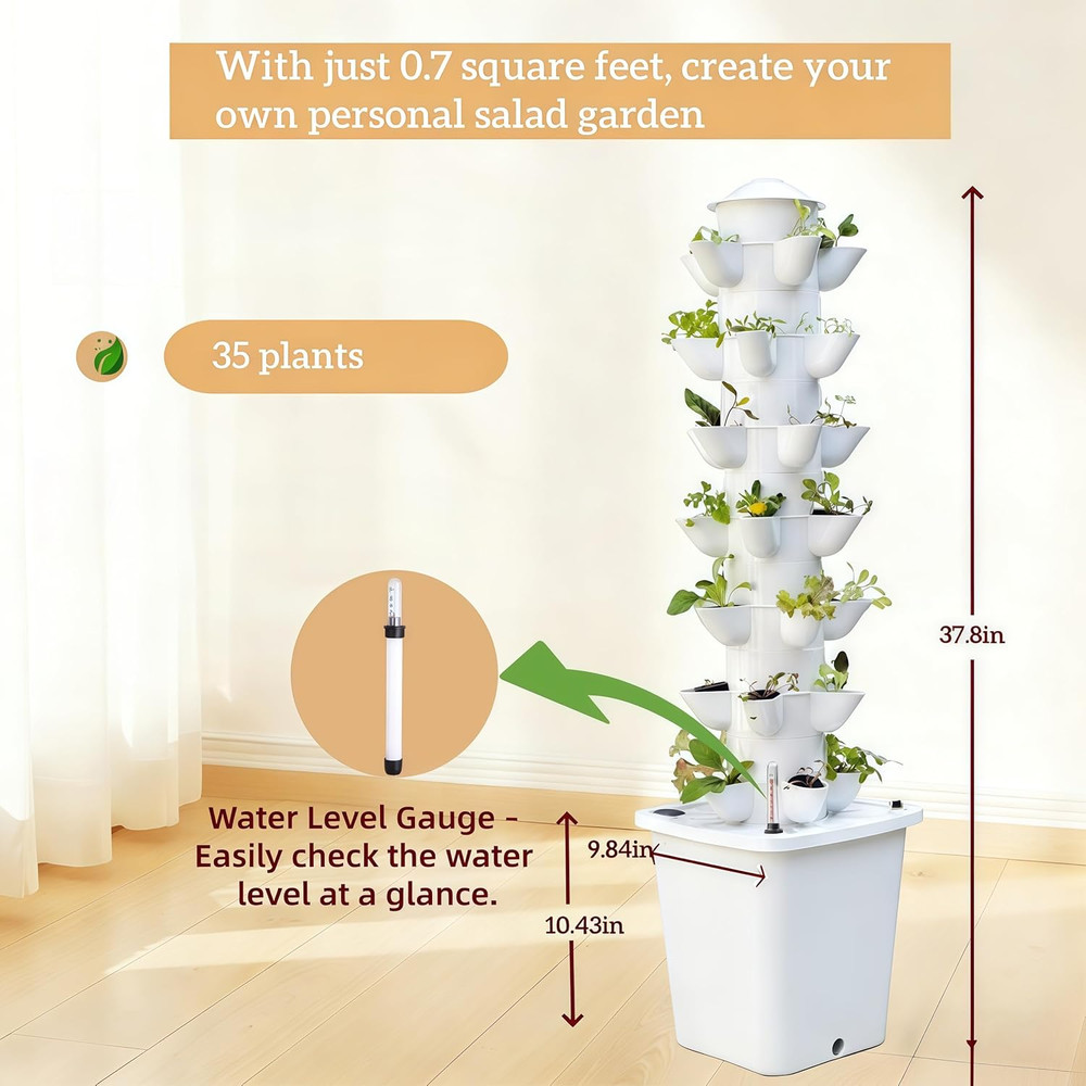 Hydroponic Growing System Kit - Hydroponic Tower Indoor Smart Vertical Garden,Hy