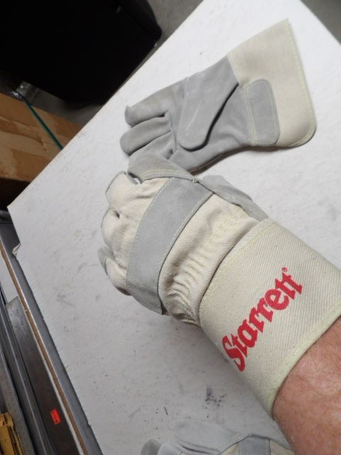 STARRETT NOS Leather Work/Welding Gloves (1 pair)