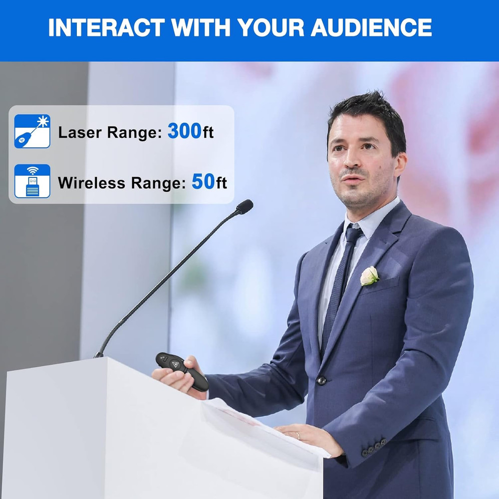 Presentation Clicker Wireless Presenter Remote USB Control Powerpoint PPT Clicke