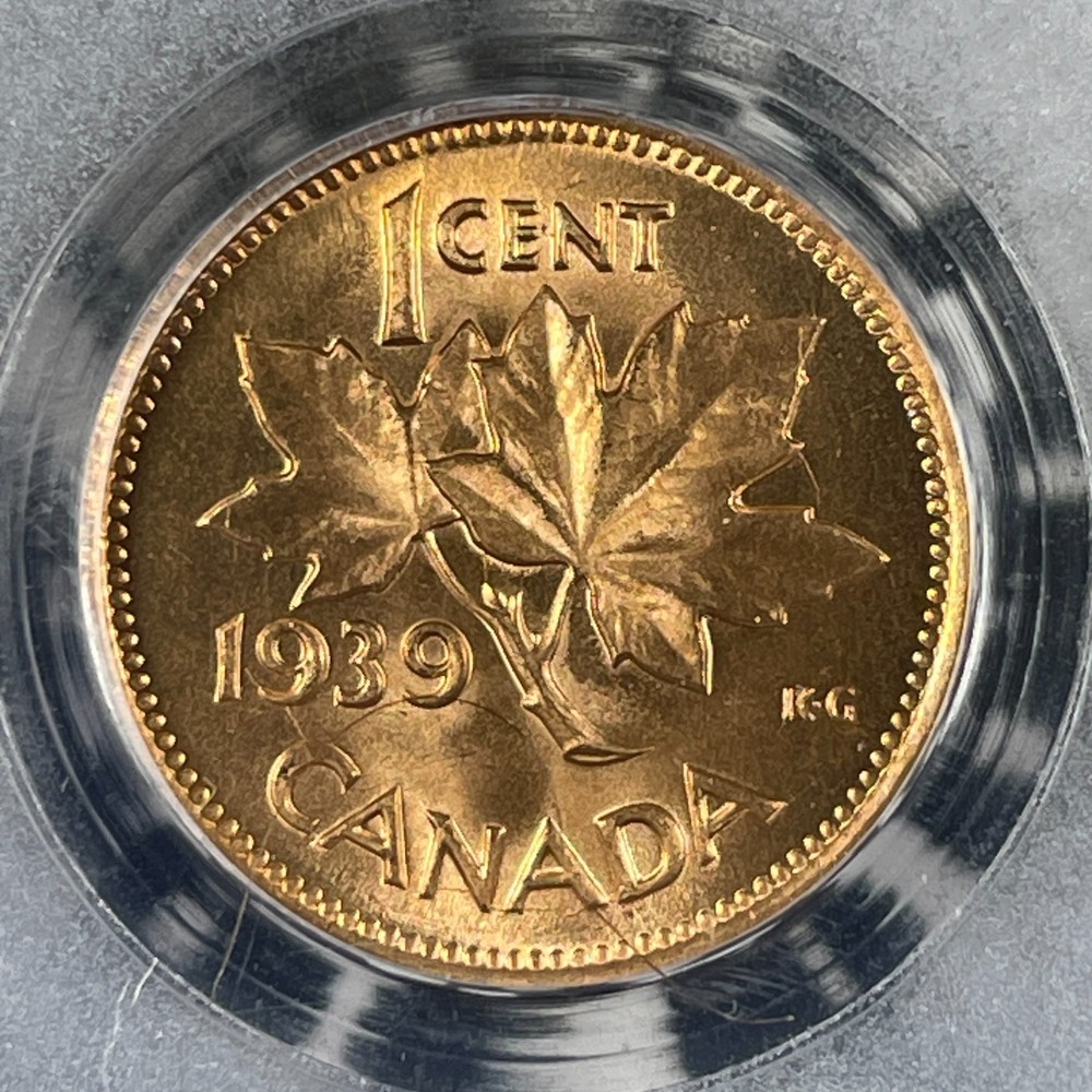 1939 Canada Small Cent PCGS MS64RD Lot#G2110 Choice UNC!