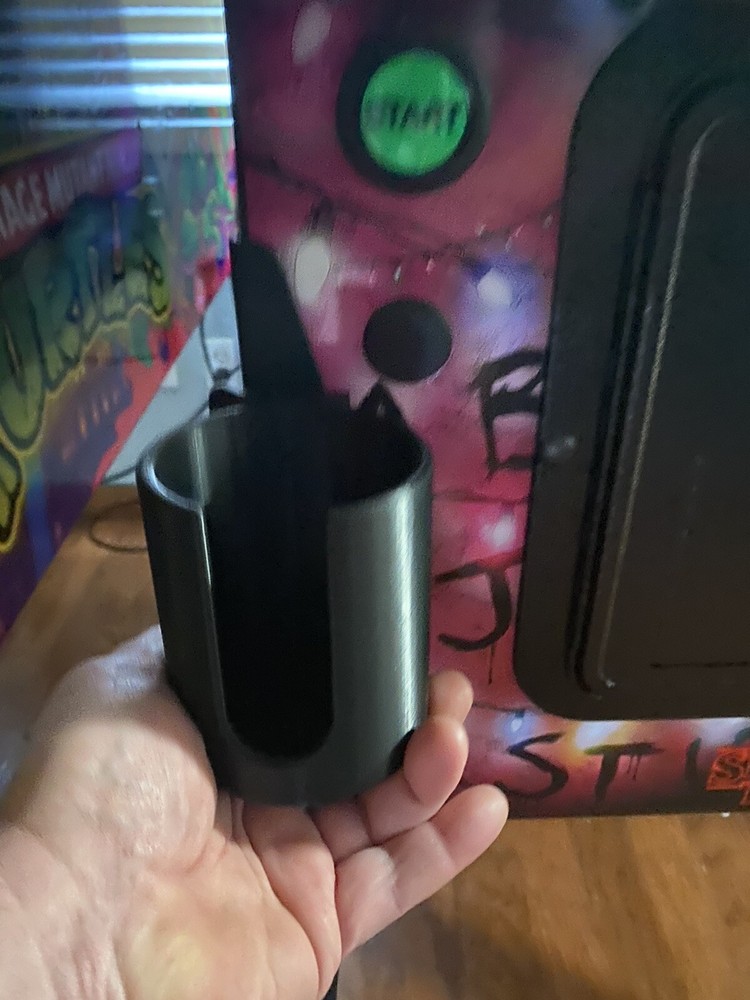 Pinball Machine Cup/Drink/Pop/Soda Holder Front or Side Mount BLACK