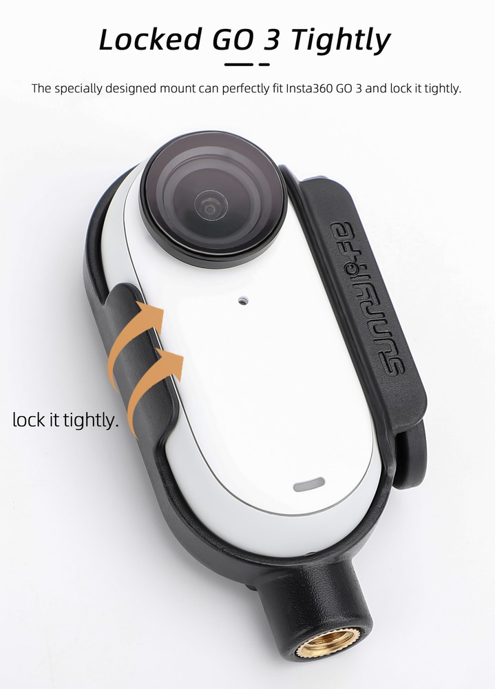 For Insta360 GO3 Action Camera Frame Adapter Extension Quick Release Accessories