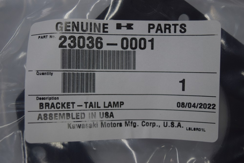 Kawasaki OEM Tail Light Bracket 23036-0001