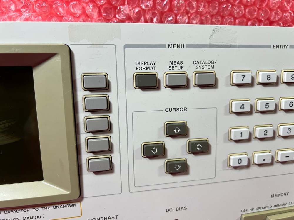 HP Agilent 4284A Precision LCR Meter ''Panel only'' 04278-66590