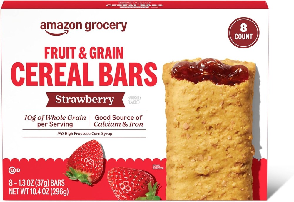 n Grocery, Fruit & Grain Cereal Bars, Stberry,8 Ct