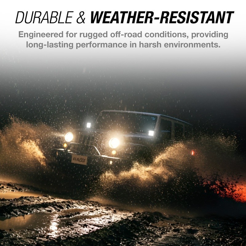 Elevate 2-Light Wiring Harness Off-Road Remote Control Strobe Mode Universal New