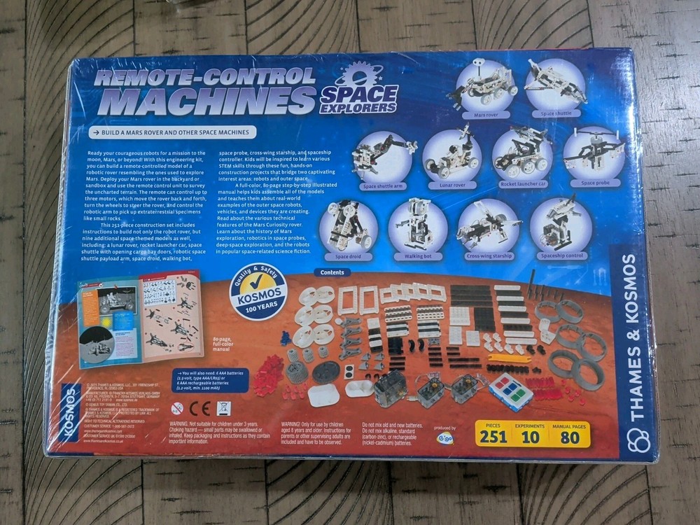 Thames & Kosmos Remote Control Machines Space Explorers NEW Build A Mars Rover +
