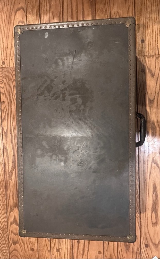 Steamer Trunk-Wardrobe w/key, Working Lock, Monogramed, Early 1900’s Excellent!