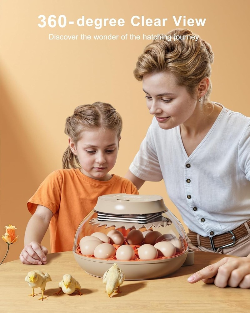 12 Egg Incubators for Hatching Eggs with Automatic Egg Turning and Humidity Cont
