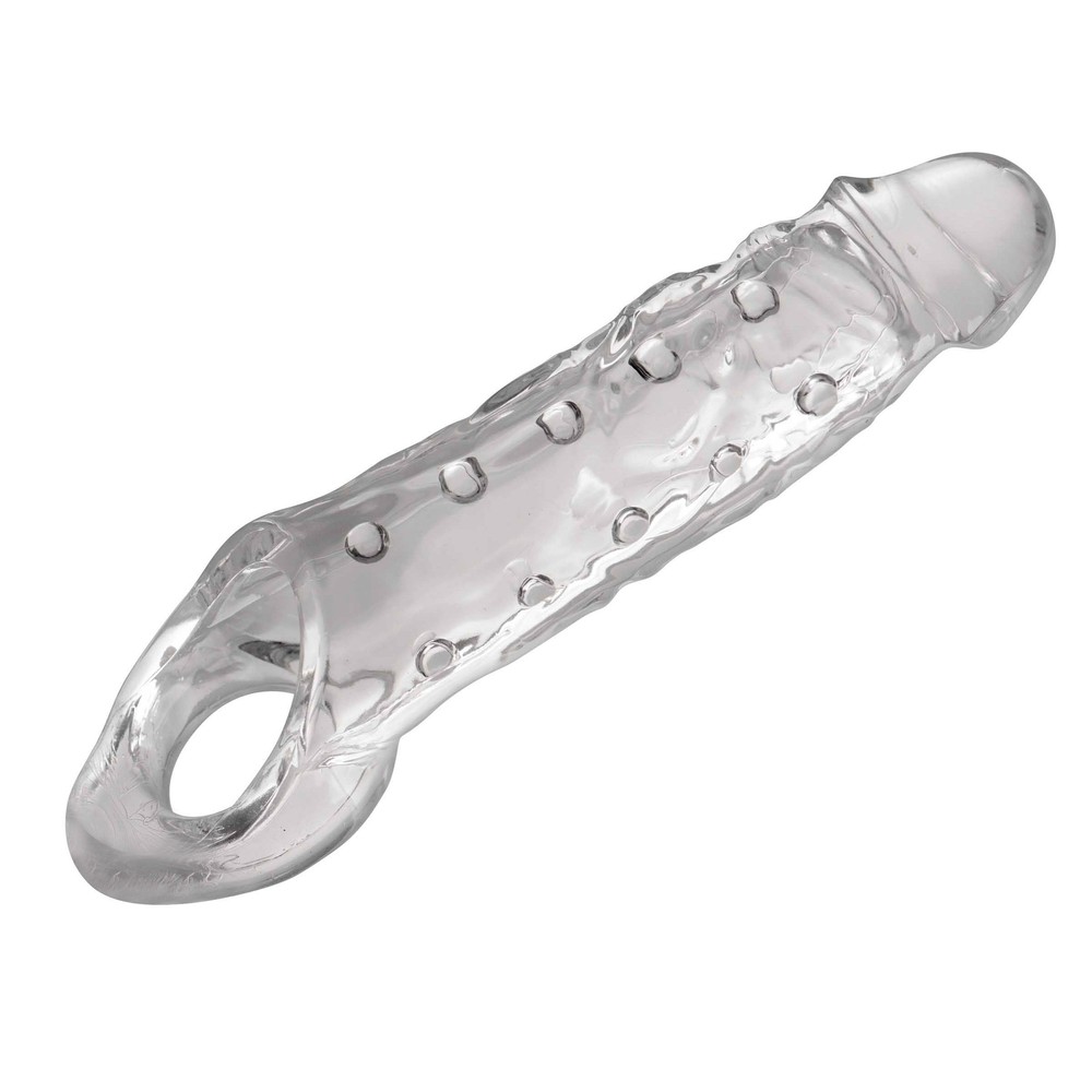 Penis Extender Sheath Male Enhancer Extension Clear Textured Clearly Ample