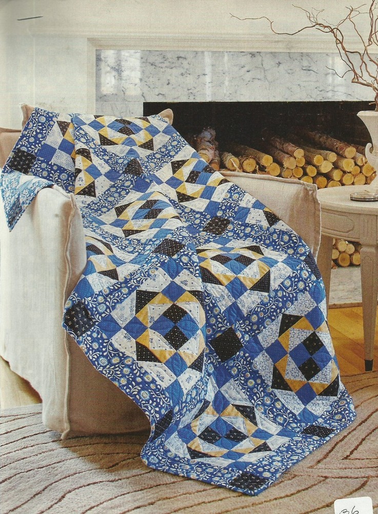 B0265 PRUSSIAN BLUE QUILT PATTERN/INSTRUCTIONS