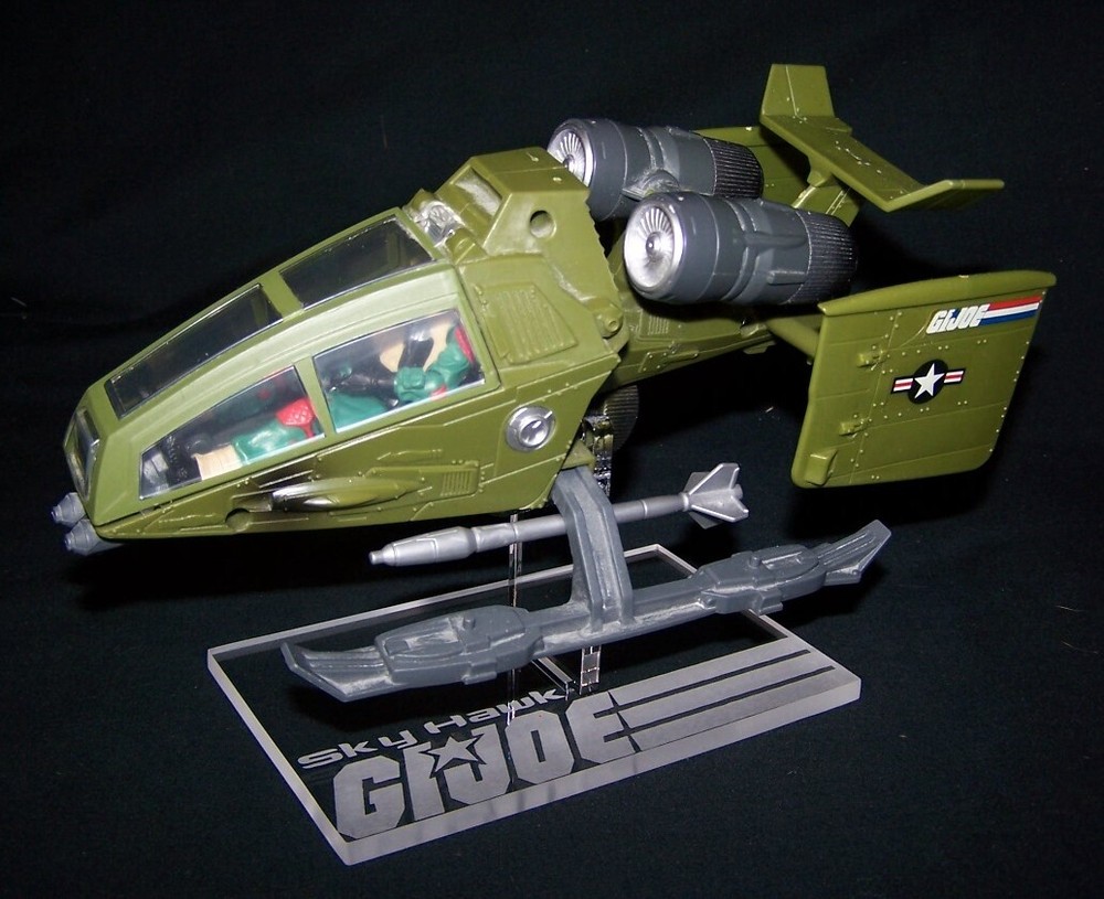 Acrylic display stand for GI Joe 2009 2010 2014 Ghost Hawk Sky Hawk