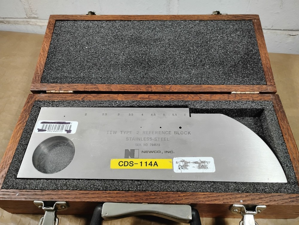 Newco IIW Type 2 Reference Block - Stainless Steel