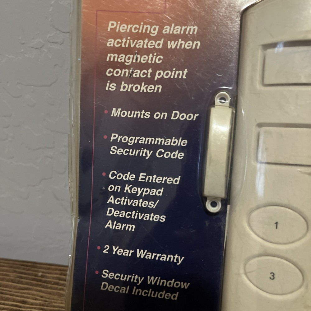 Intermatic Security Wireless Door/Window Alarm/Program Key Pad New in Opened Pkg