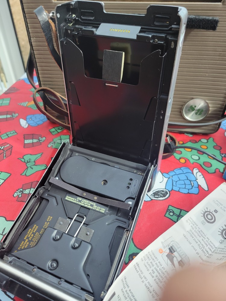 Vintage Polaroid 350 Camera Model and case