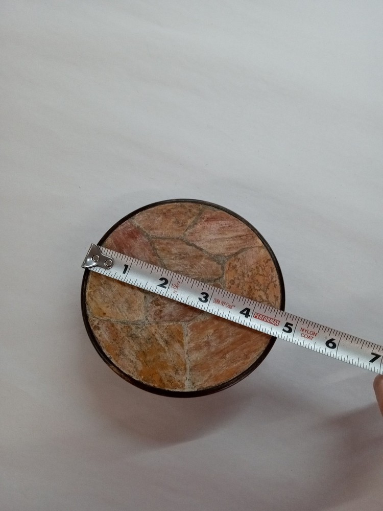 Slate Rock Pillar Candle Holder