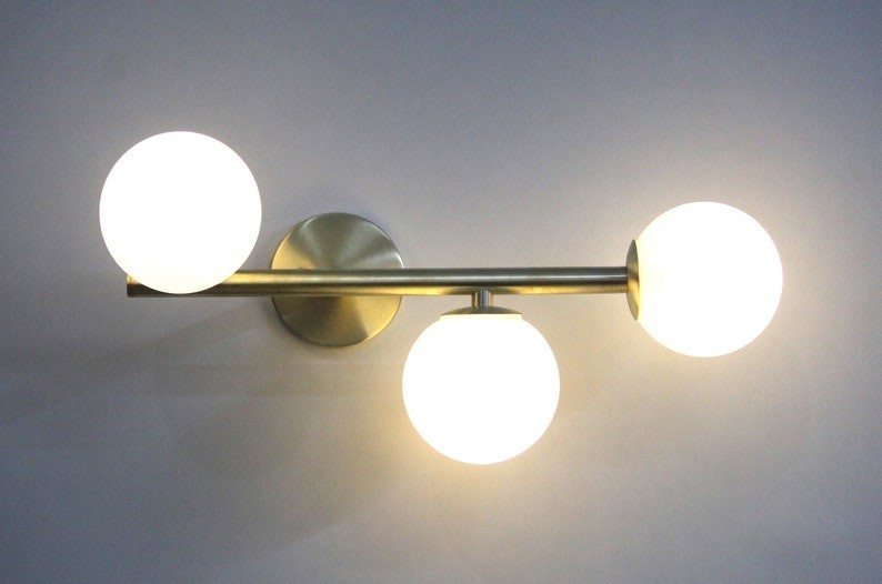 Mid Century Brass wall lamp Spotlight – Wall Mounted Elegance