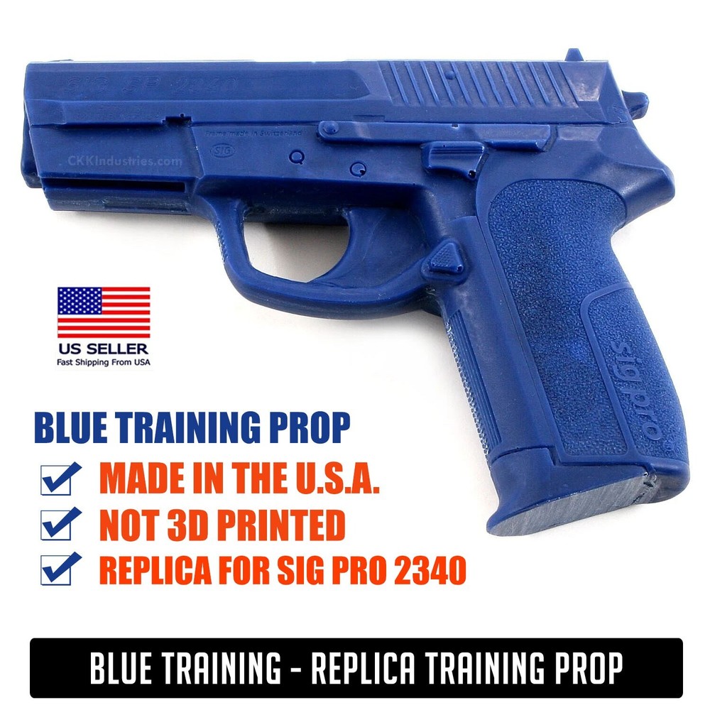 Blue Training Prop for SIG PRO 2340 - Solid Resin - Not a Gun