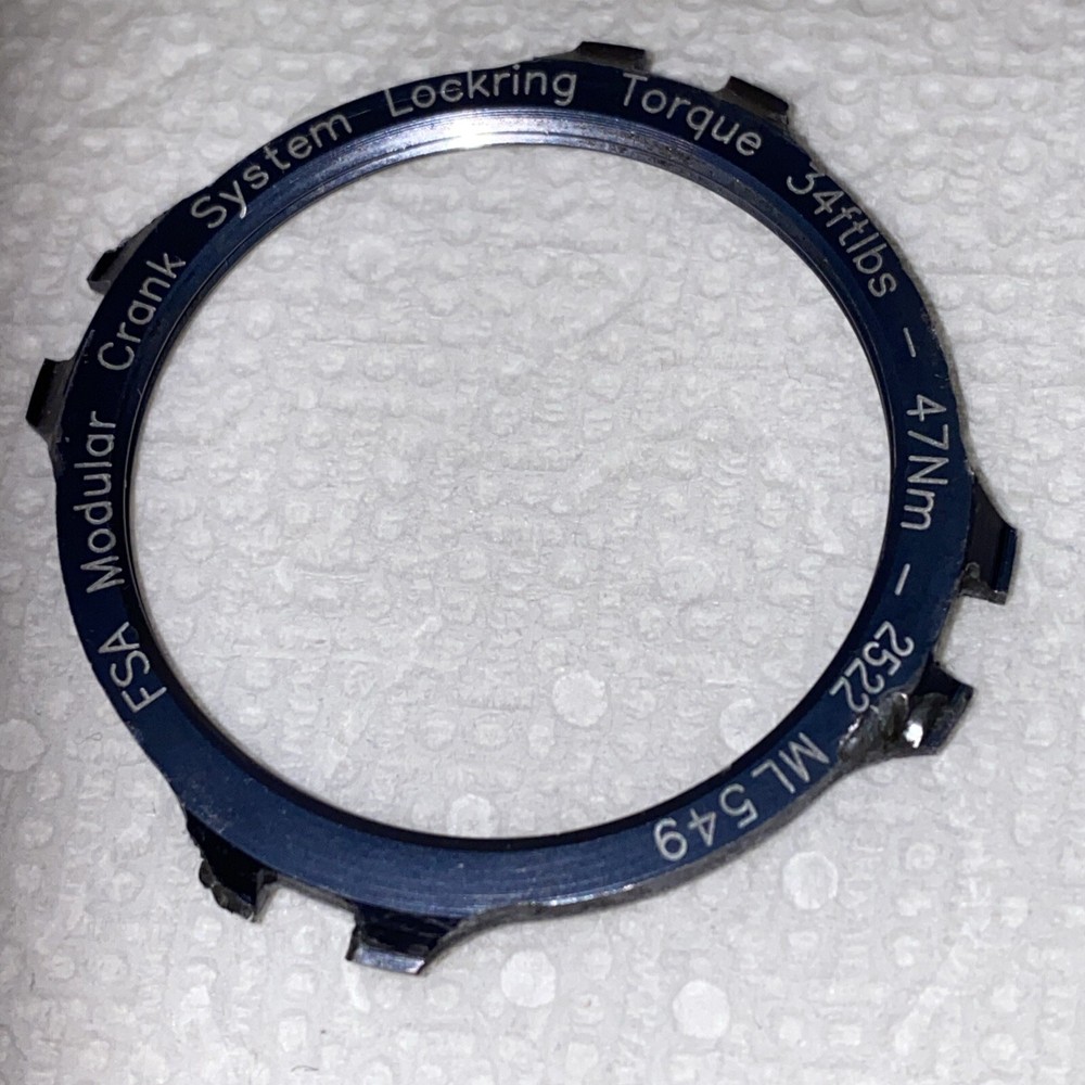 FSA (Full Speed Ahead) ML549 Modular Crank Lockring Silver Gray Chainring Lock