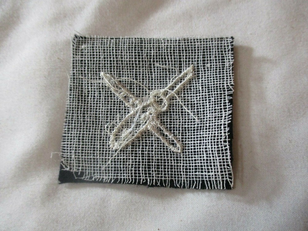 Vintage Navy Lithographer Rate Specialty Mark Black Striker Felt Patch
