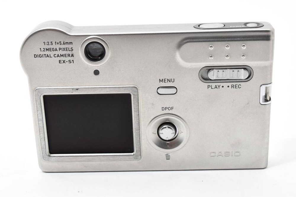 CASIO EXILIM EX-S1 Silver Compact Digital Camera AC100V Tested
