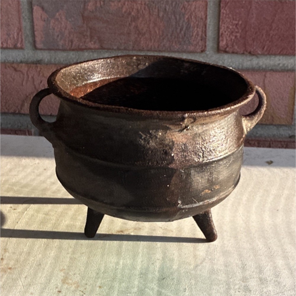 Cast Iron Three-Legged Pot with Handles