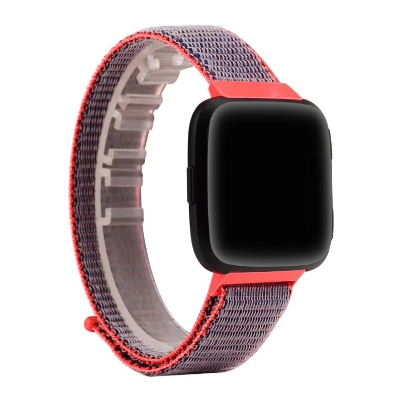 Sport Loop Soft Nylon Weave Band Strap Adjustable Wristband For Fitbit Versa