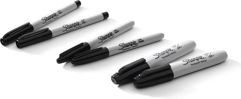 SHARPIE Permanent Markers Variety Pack, Featuring Fine, Fine, and Chisel 6 Coun