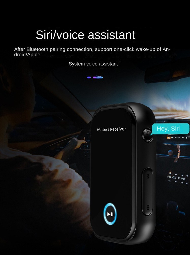 Bluetooth Transmitter Receiver Wireless Adapter 3.5mm Aux For Car Stereo Speaker