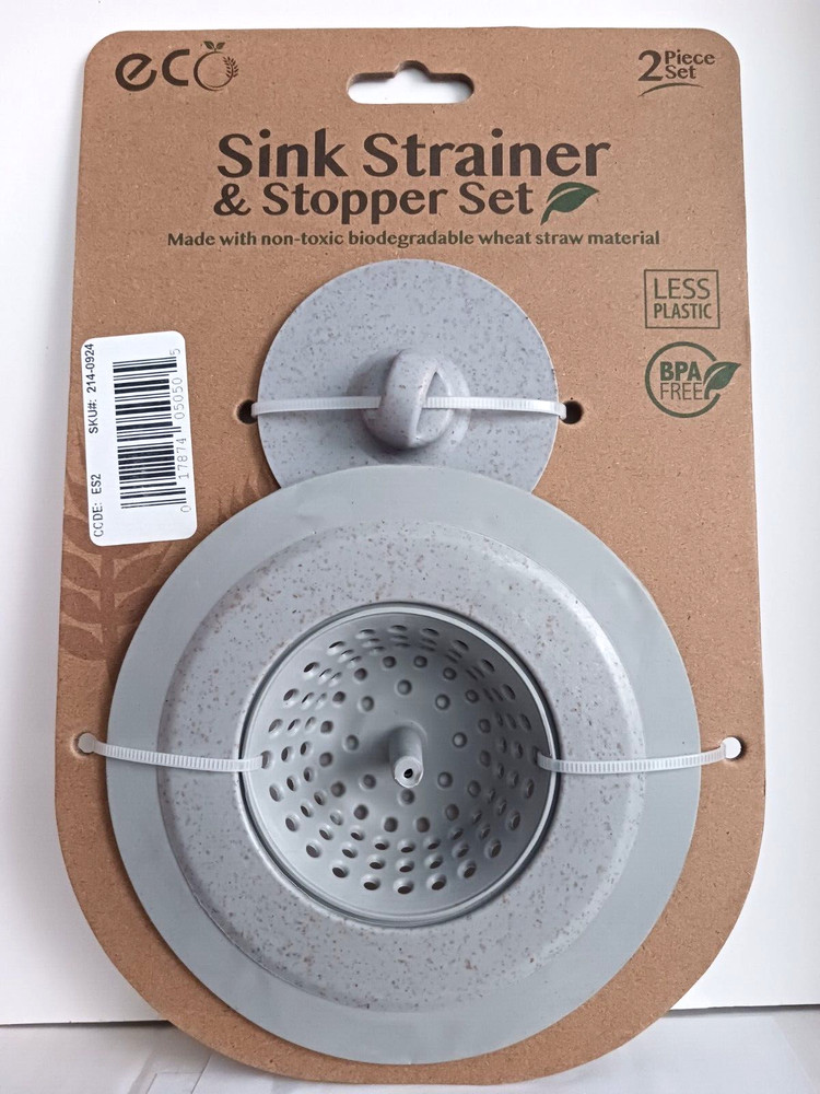 2-Pc. ECO Sink Strainer & Stopper Set