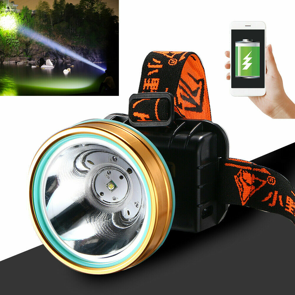 Led Headlight Head Lamp USB Rechargeable Torch Work Flashlight Hunting Light
