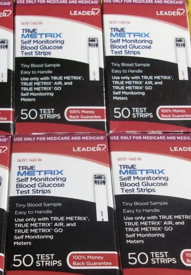 200 TRUE Metrix Diabetic Test Strips exp 05-2025