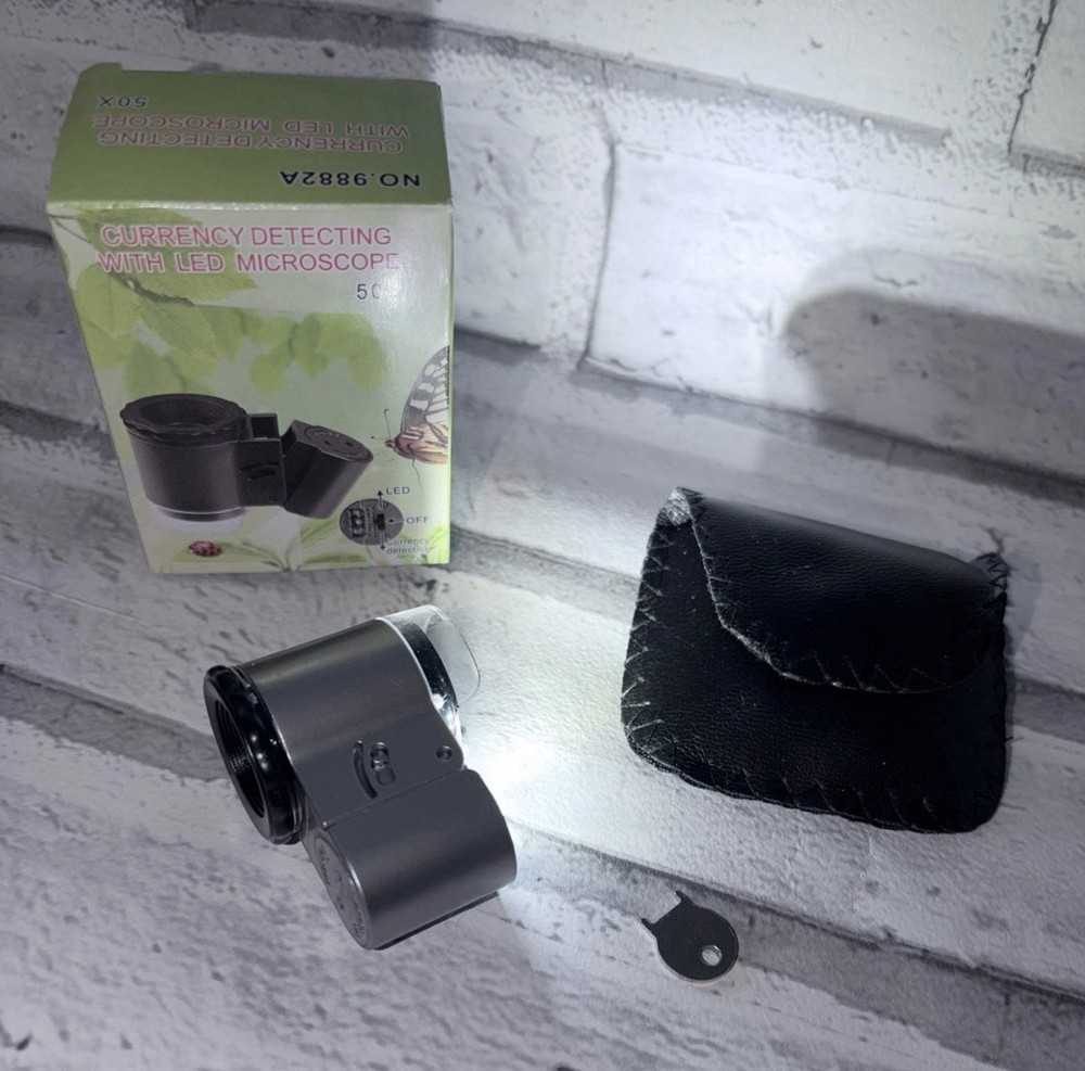 New Currency Detecting Mini Microscope/Jeweler
