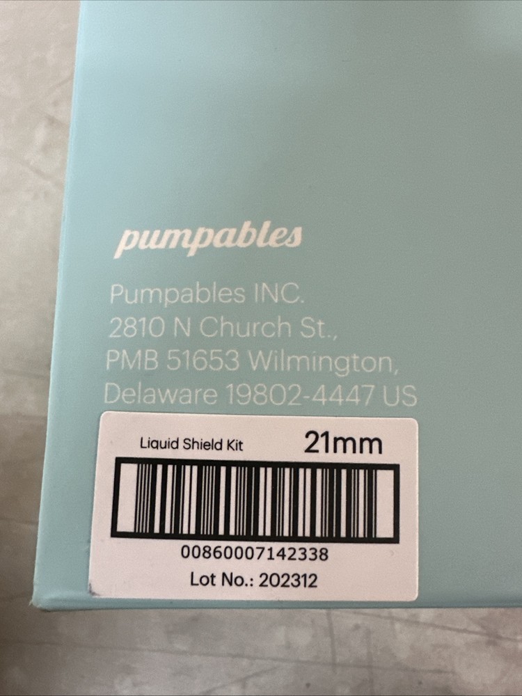 NEW Pumpables Liquid Shield System Breast Pump Accessory 21mm