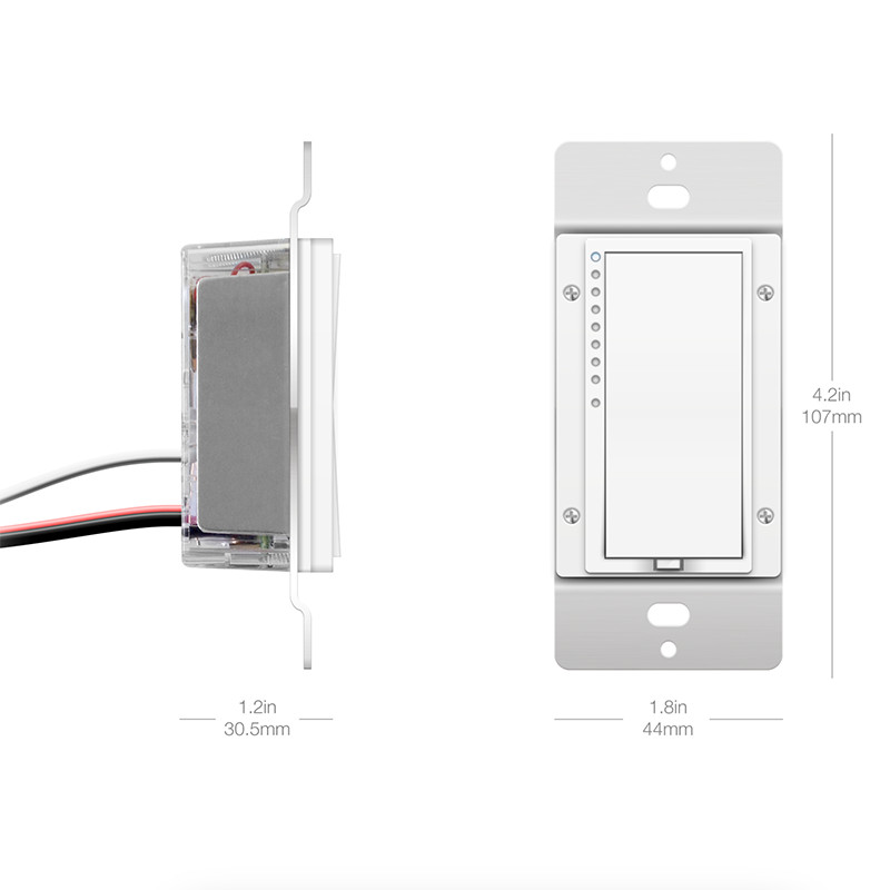 Insteon 2477D Dimmer Switch Dual-Band Remote Control Light Switch - White