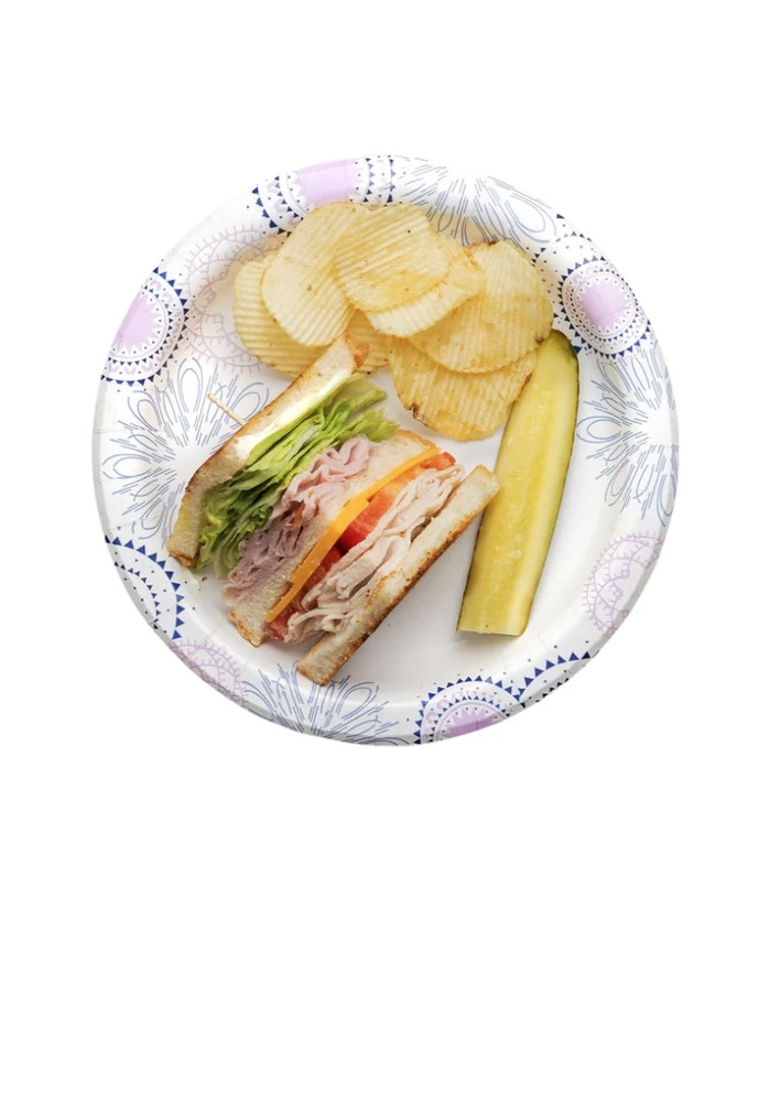 Great Value Disposable Paper Plates, 8.5", 200 Count